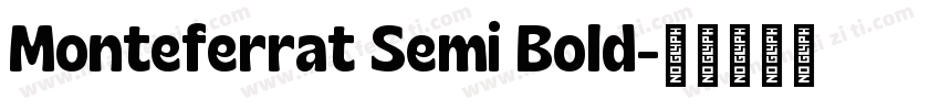 Monteferrat Semi Bold字体转换